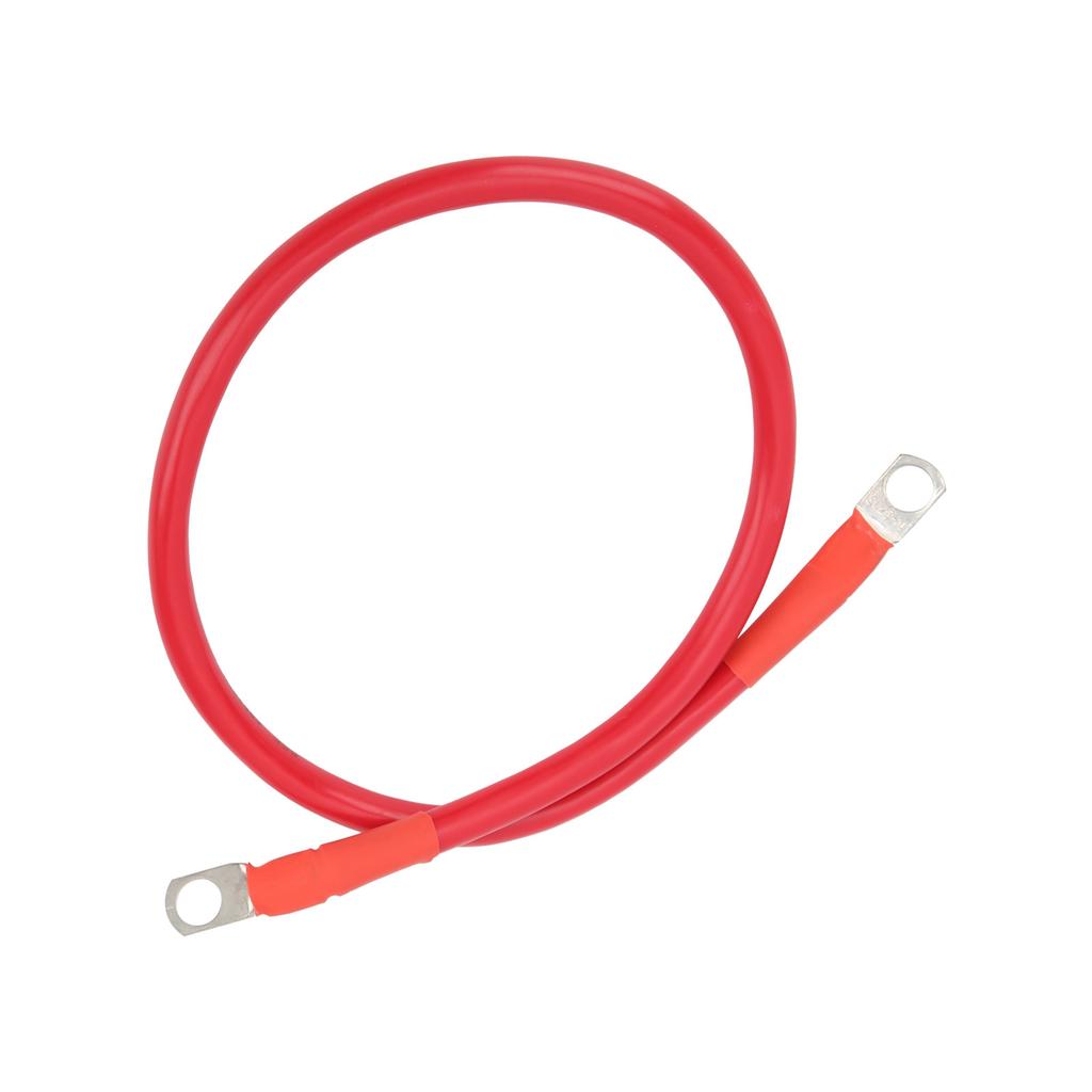 23.6in Ground Wire 4AWG 25mm2 150A High Toughness Earth Cable for Battery Inverter Fuse HolderRed