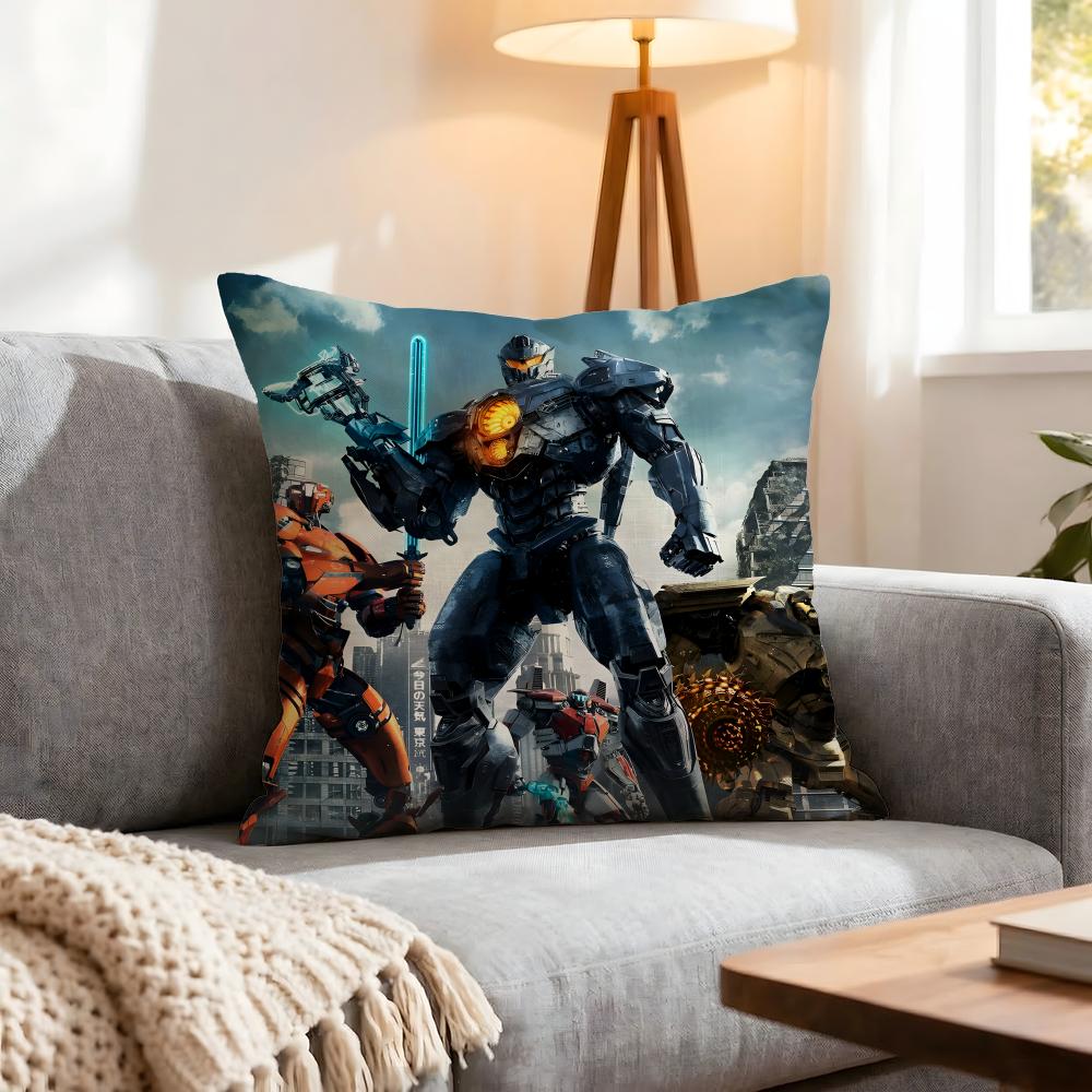 Movie Pacific Rim Cushion Cover 1Pcs Decorative Covers Soft Cushion Case For Sofa Couch Decor 40X40 45X45 Pillowcases