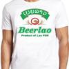 Beerlao T-Shirt B322 Retro Cooles Oberteil Vintage Mode Bequem Grafik Weiches Oberteil Für Den Alltag Dehnbar Stilvoll