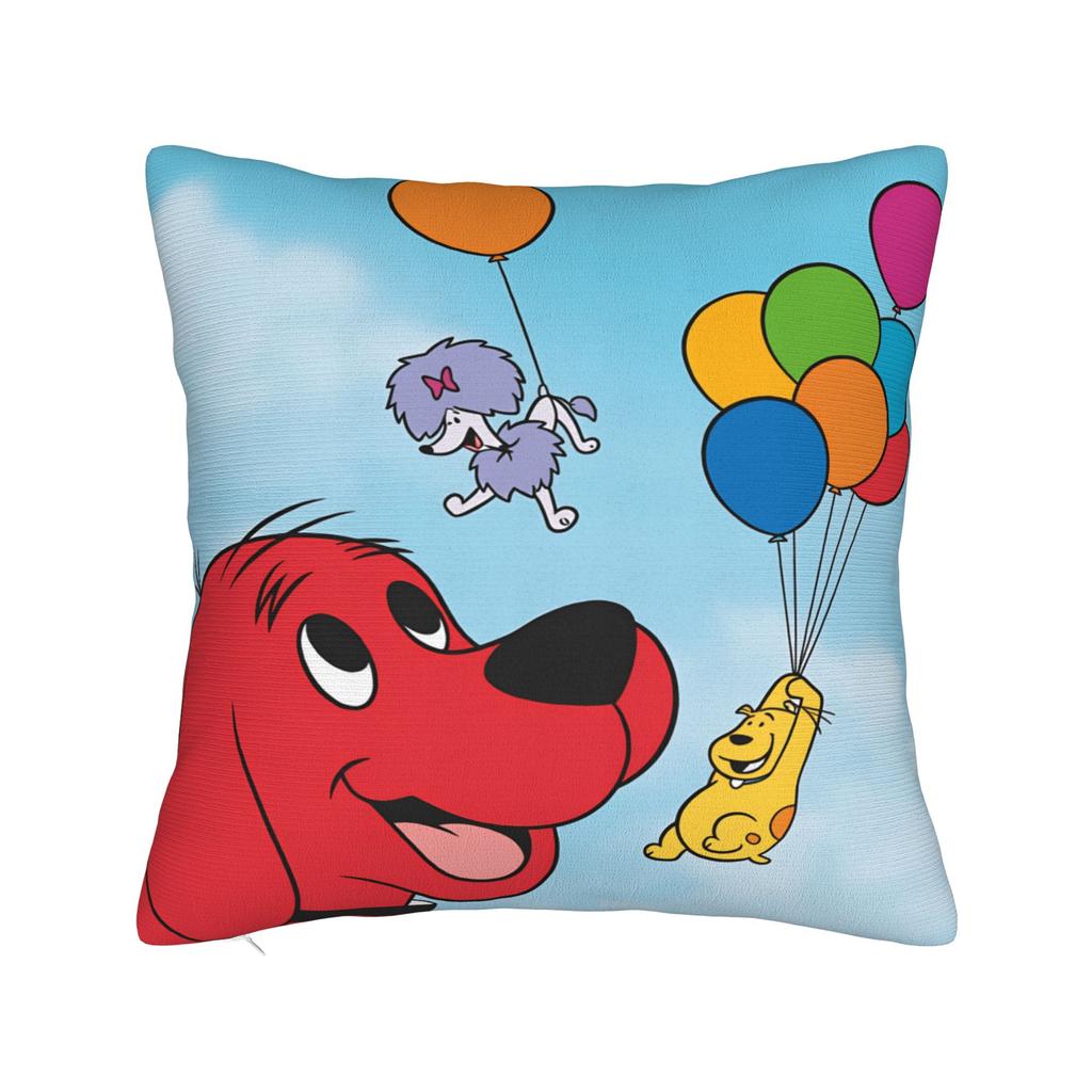C-Clifford the Big Red Dog Pillow Case Novelty Pillow Cover Soft Pillowcases For Chair Sofa Home Decor