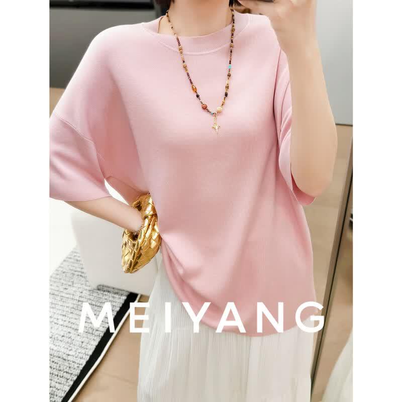 Meiyang Silk Lyocell Cotton Knit T-Shirt S