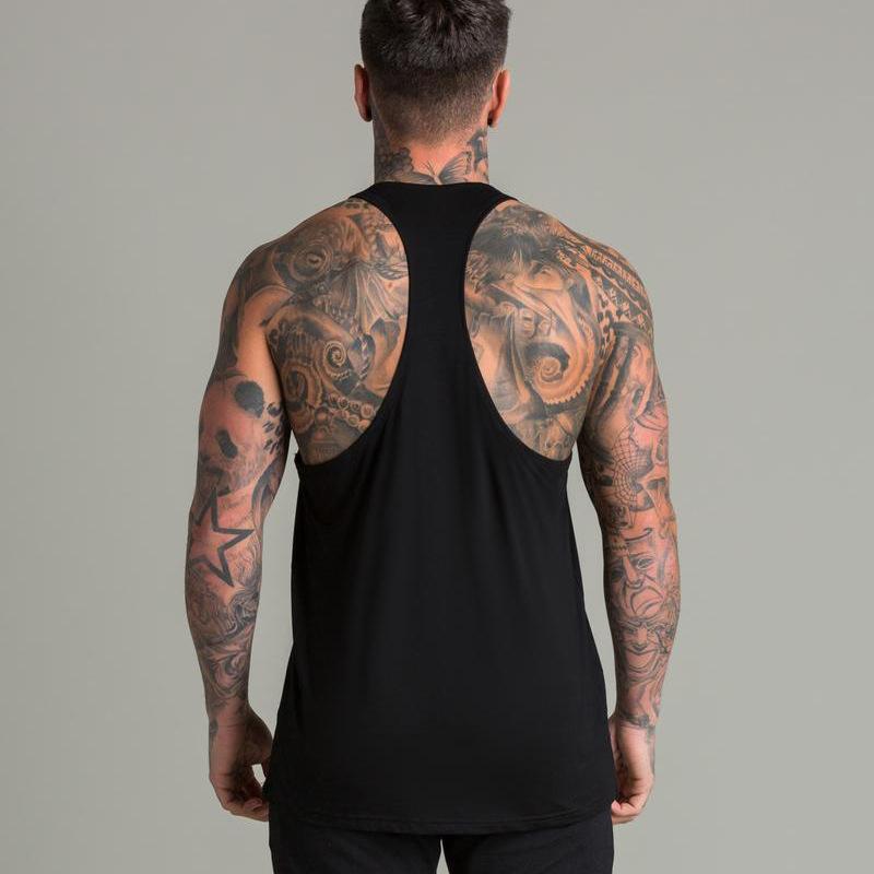 Pánské léto nový styl pánské tenké prodyšné sportovní fitness pletená košile bez rukávů ležérní volné pletené tílko
