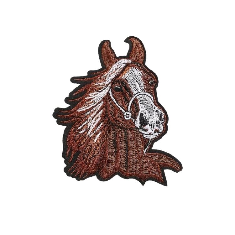 Ponies Embroidered Patches Horse Head Iron On Patches Applique Patches Animal Sewing On Patches Sewing Patches for Hat