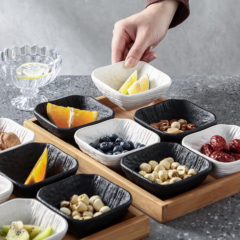 Ceramic Dipping Sauce & Hot Pot Dish - Multipurpose Snack, Soy Sauce, Tea Break, Dried Fruit, Nut Plate Stove Dish.