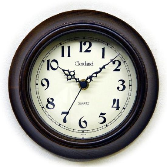 

Suntel Wall Clock Antique Brown 17.5×4.5cm