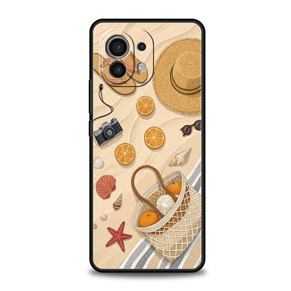

Summer Beach Phone Case Cover for Xiaomi Mi 17 15 14 13 12 11 Ultra 15T 14T 13T 12T 11T Pro Lite 5G Soft TPU Shell Fundas Capas Xiaomi 14T Pro