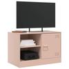 VidaXL TV Furniture 2 Pcs Pink 67x39x44 Cm Steel, TV Stand, TV Unit, Multimedia Unit, TV Sideboard, Hi-fi Unit, Center of 841694