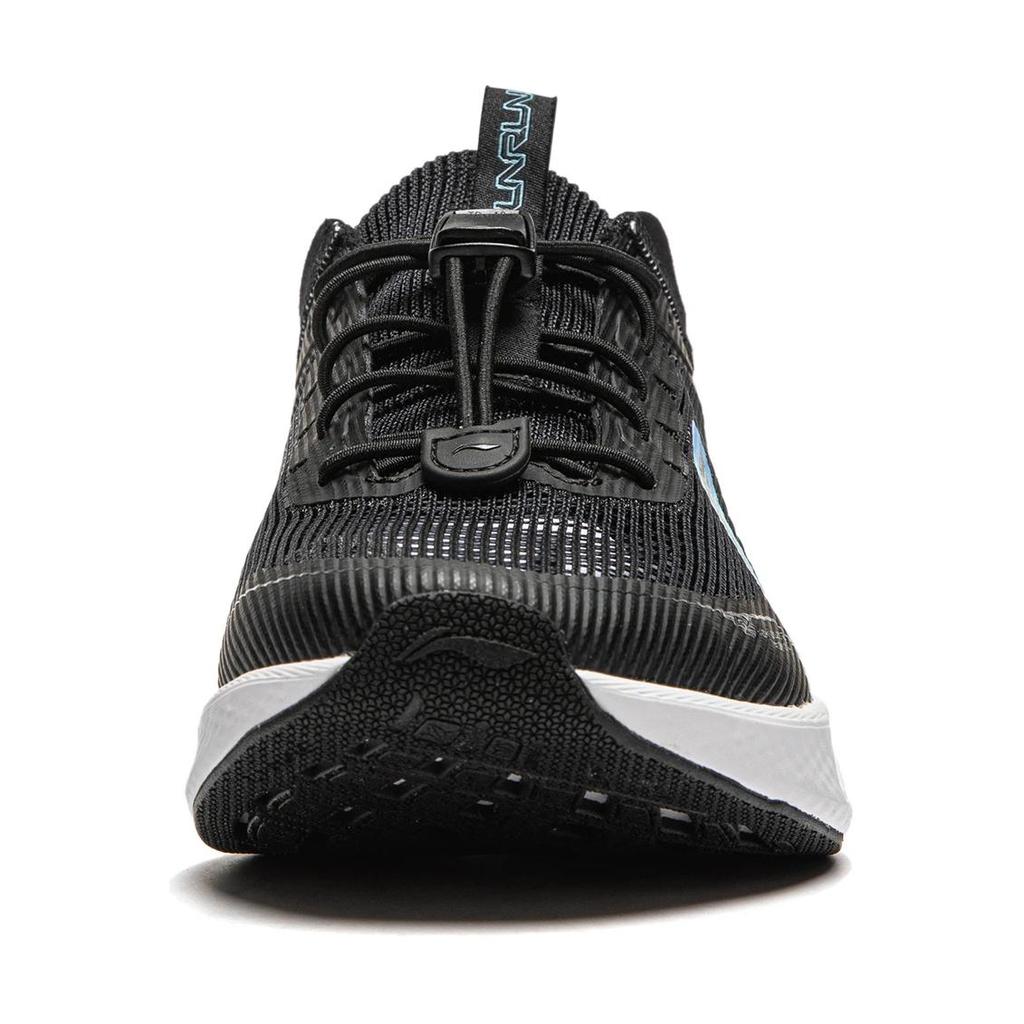 Li Ning Comfortable Casual Breathable Low-Top Running Shoes Kids sneaker Black Blue YKFU014-3