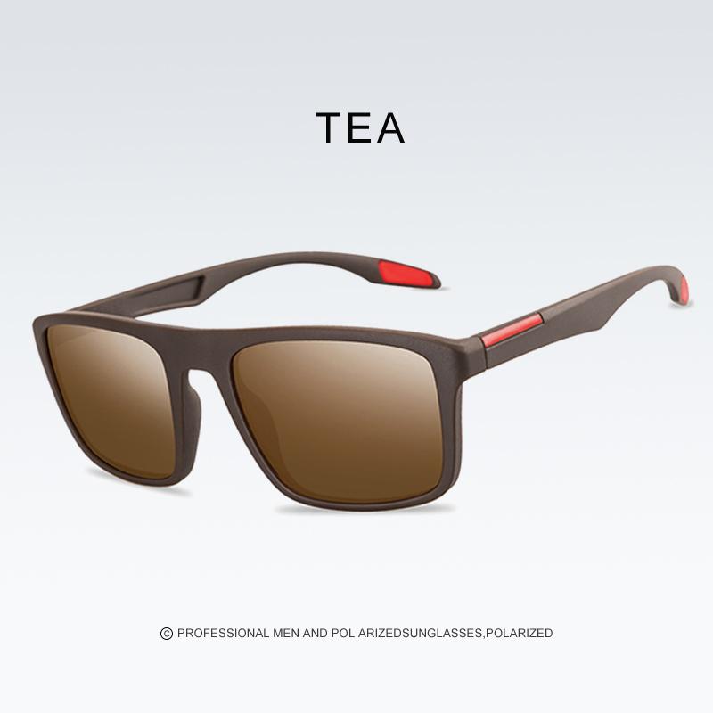 Square Men Polarized Sunglasses Outdoor Leisure Driver Riding Glasses Driver Anti-glare Goggles Fashion Classic Sunglasses UV400