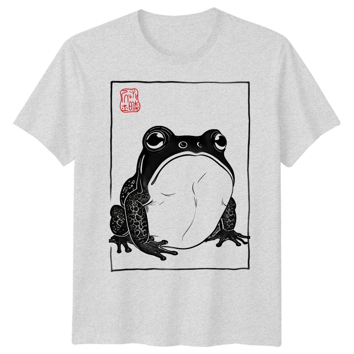 Frog Amphibian Animals Mens T-Shirt Womens Tee Graphic Unisex Tee Art Seal S разноцветный