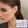 Bobisty 16G Cartilage Earrings for Women Stainless Steel Helix Piercing Jewelry Leaf Butterfly CZ Studs