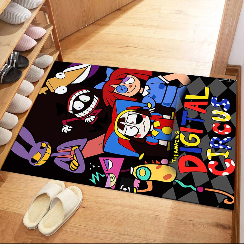 Amazing Digital Circus Square Rugs Are a Great Choice for Living Rooms, Bedrooms, Home Décor, and As Gifts.