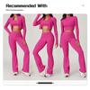 Women's Summer Nude Yoga Suit: Professional 3-Piece Set for Gym, Running, Sports, Fitness (8047)