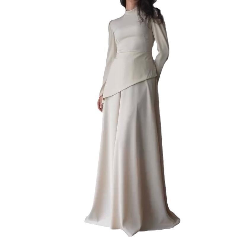 Festival di Primavera 2025, Europa, America, Amazon transfrontaliero abbigliamento donna, nuova gonna a tubino splicing elegante con temperamento francese