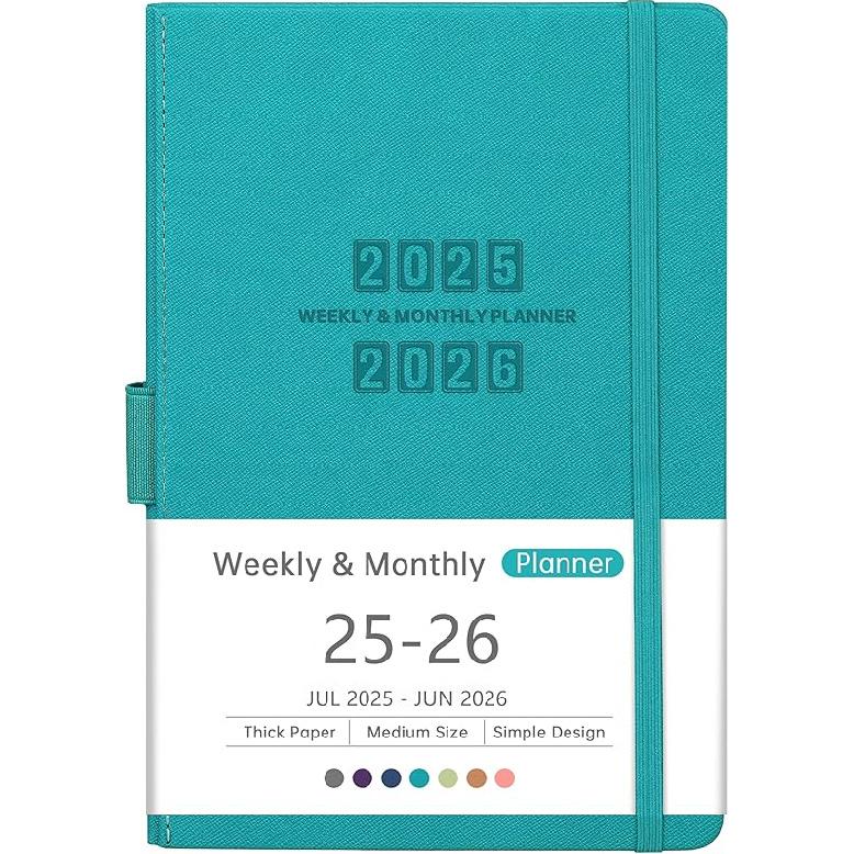 

Планировщик 2025-2026 - Академический планировщик 2025-2026, 12 месяцев Планировщик 2025-2026 еженедельный и ежемесячный, июль. 2025 - Jun. 2026, 5,75 x 8,25 , Сафьяно зелёный