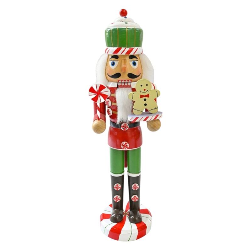 

Portable Wood Nutcrackers Soldier Wood Soldier Nutcrackers Figurine Unique Christmas Holiday Display Accessory
