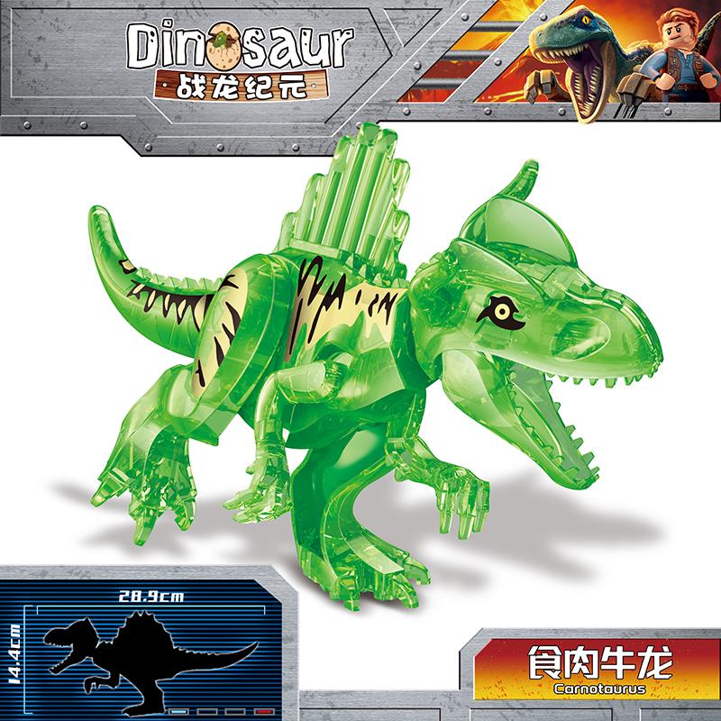 Jurassic World 2 Dinosaurs Figures Tyrannosaurus Rex Indominus Rex I-Rex Indoraptor Building Blocks Kids Toy Compatible