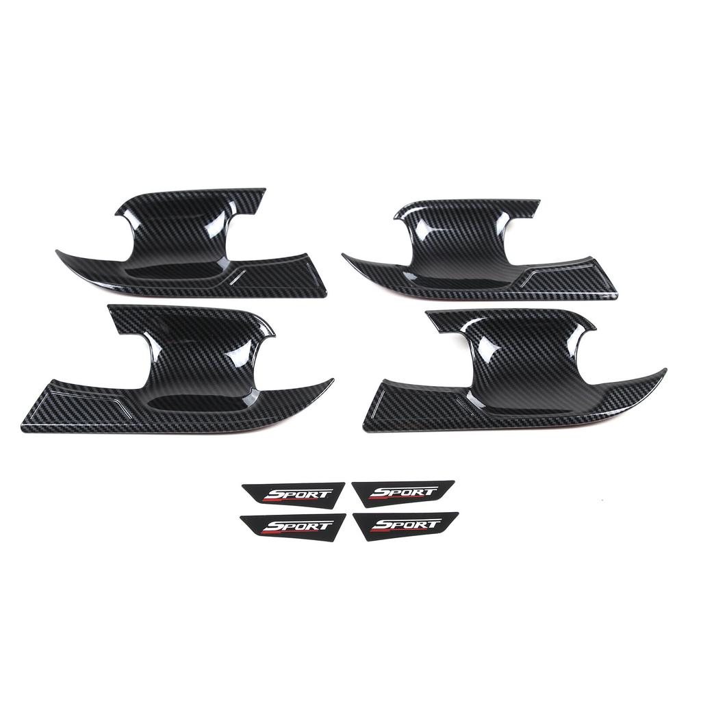 ABS Kolfiber Utvändig Dörrhandtagsskål Cover Trim för Subaru Crosstrek 23-24