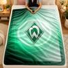 Flannel BlanketWerder Bremen Football Warm Soft Throw Blanket for Indoor Sofa Bed Living Room Use
