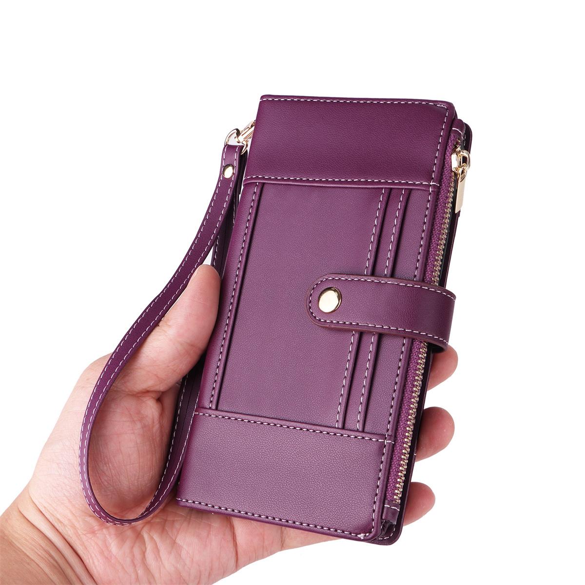 

Высококачественный многофункциональный чехол из натуральной кожи для iPhone / Samsung / Google. Несколько слотов для карт. Наплечный ремешок. Подставка. Противоударный чехол для телефона. Samsung Galaxy A36 фиолетовый