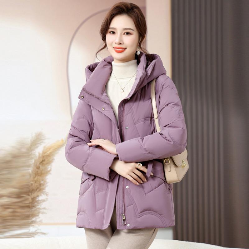 Mom winter cotton-padded clothes short fashion coat new cotton-padded jacket middle-aged women winter down cotton-padded clothes