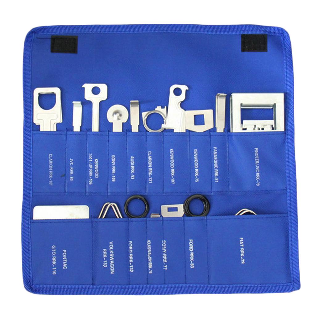 38Pcs Car Stereo Release Removal Keys Set Kit Tool Vehicle CD Radio Head Un A9X6