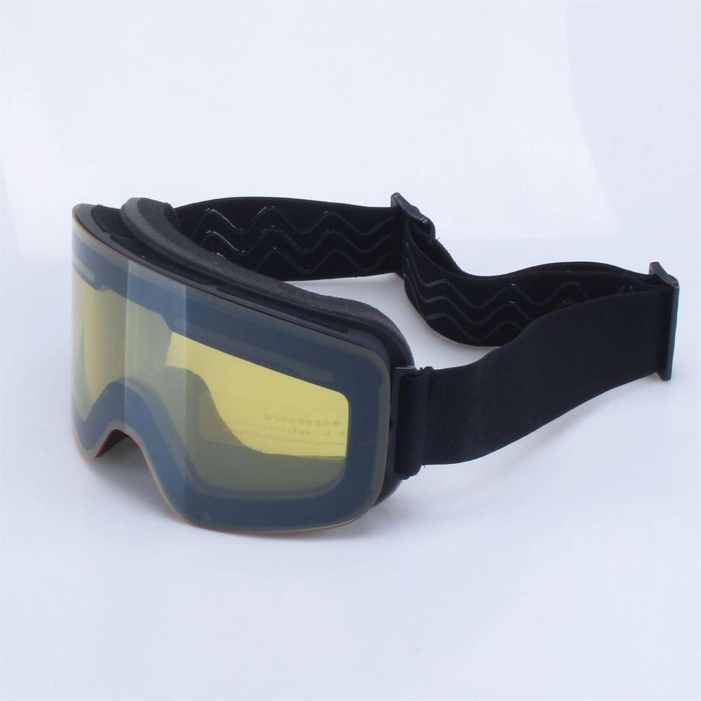 Cylindrical Double-Layer Anti-Fog Ski Goggles for Myopia & Snow Blindness Protection