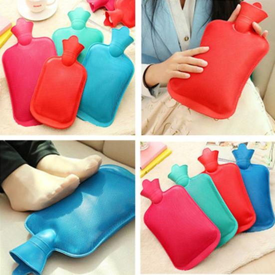 500/1000/1750/2000ml Portable Rubber Winter Hot Water Bottle Bag Hand Warmer