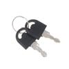 2Sets Stainless Steel Roll Paper Dispenser Lock Core Replacement Key Anti-Theft Design for Commercial Public Restrooms