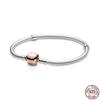 S925 Silver Classic Letter Bracelet Fit Original Design Charm Beads DIY Women's Fine Jewelry