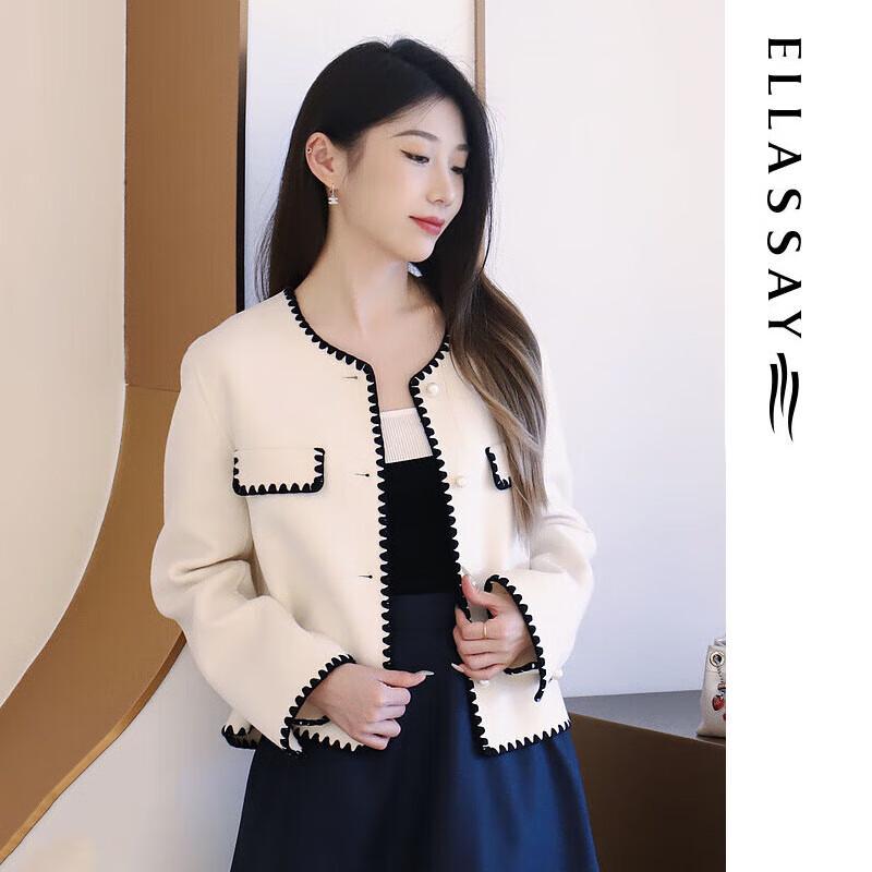 

ELLASSAY Women s Wool Cashmere Chic Short Jacket M