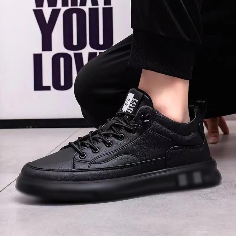 Men's casual shoes breathable versatile soft-soled sports shoes men's outdoor lightweight running shoes one-pedal work men's shoes