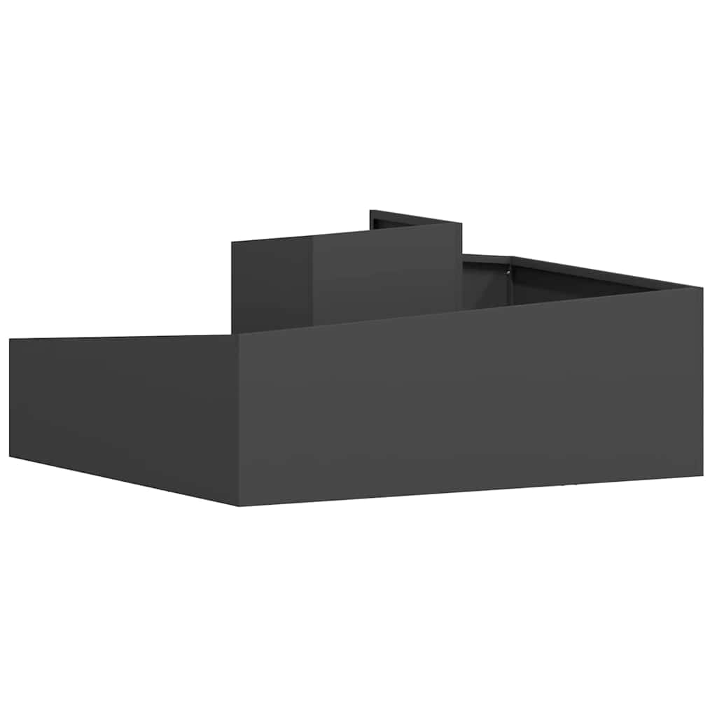 Garden Planter Black 100 X 100 X 50 Cm