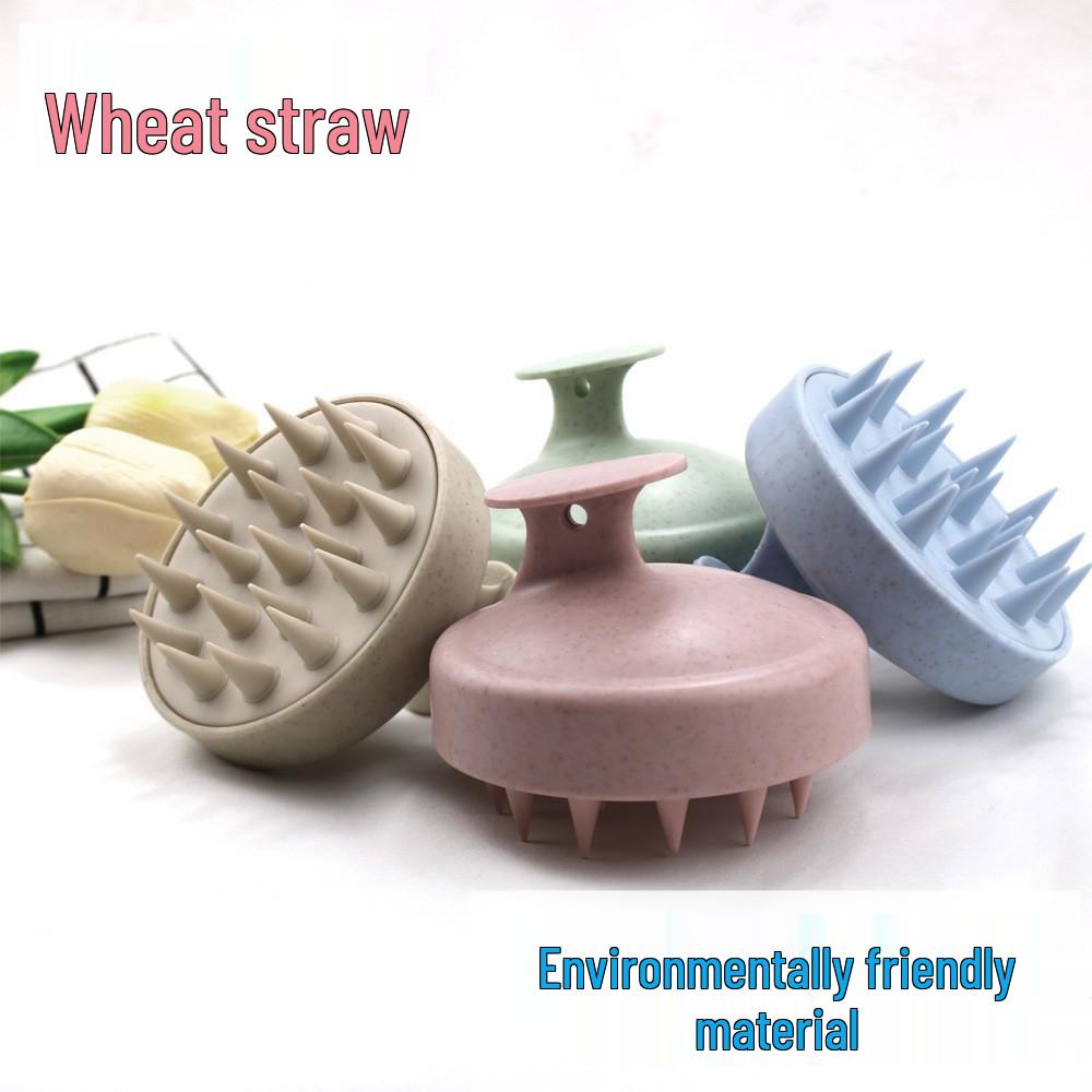 Wheat Straw Soft Bristle Scalp Massaging Shampoo Brush