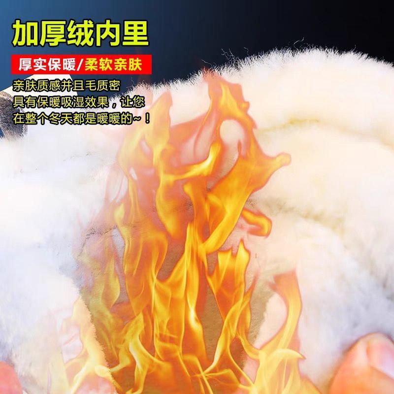 Snow boots 2025 new winter shoes women's shoes winter winter velvet large cotton shoes thickened warm snow cotton boots