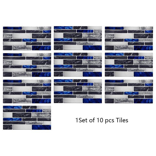 29 Styles Flat Marble Embossing Tiles Wall Sticker Kitchen Oil-proof Bathroom Waterproof Peel & Stick Hard Crystal Wallpaper