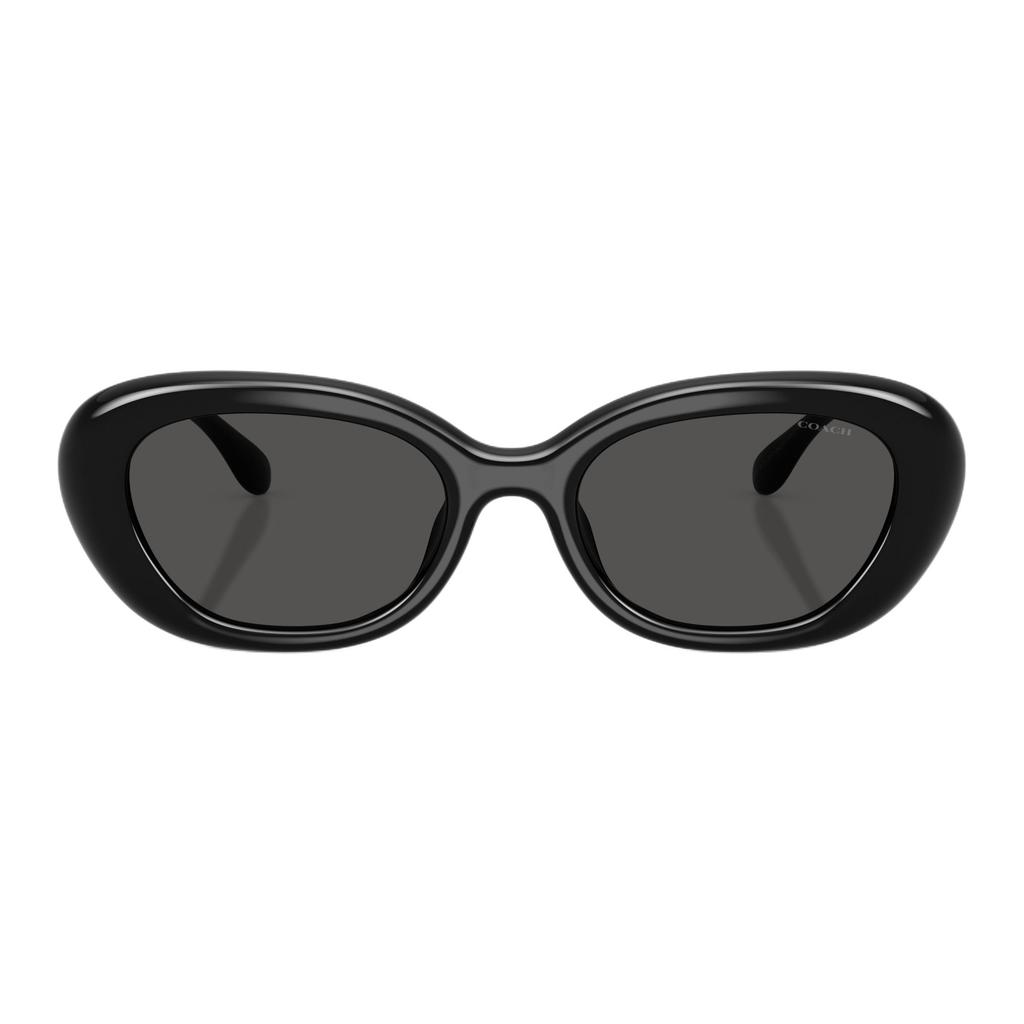 Coach Logo Design Oval Sunglasses Unisex sunglasses Black 0HC8448U-500287