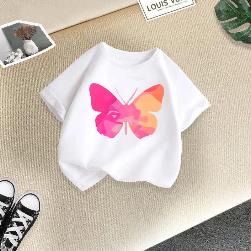 Children T-shirt Kids Clothes Tshirt Tops Tee Boys Girls Baby Tee 2-13Y Kid T Shirt