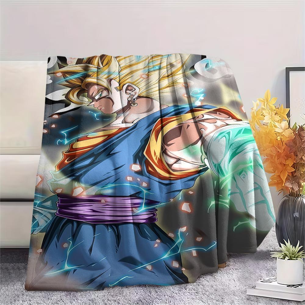 Dragon Ball character Print Flannel Blanket High quality Comfortable for All Seasons Home Decor Warmth and Comfort Perfect for Christmas Gifts