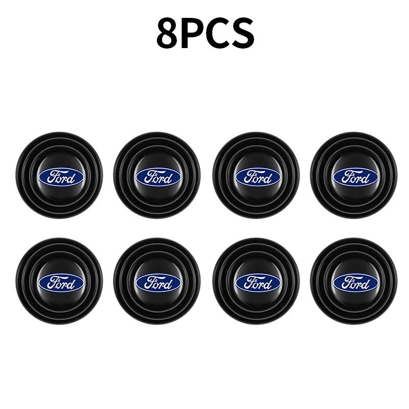 Car Silicone Shock Absorber Door Trunk Acoustic Mat For Ford Focus mk2 mk3 mk4 Fiesta Ranger Mondeo S-MAX Kuga Car Accessories