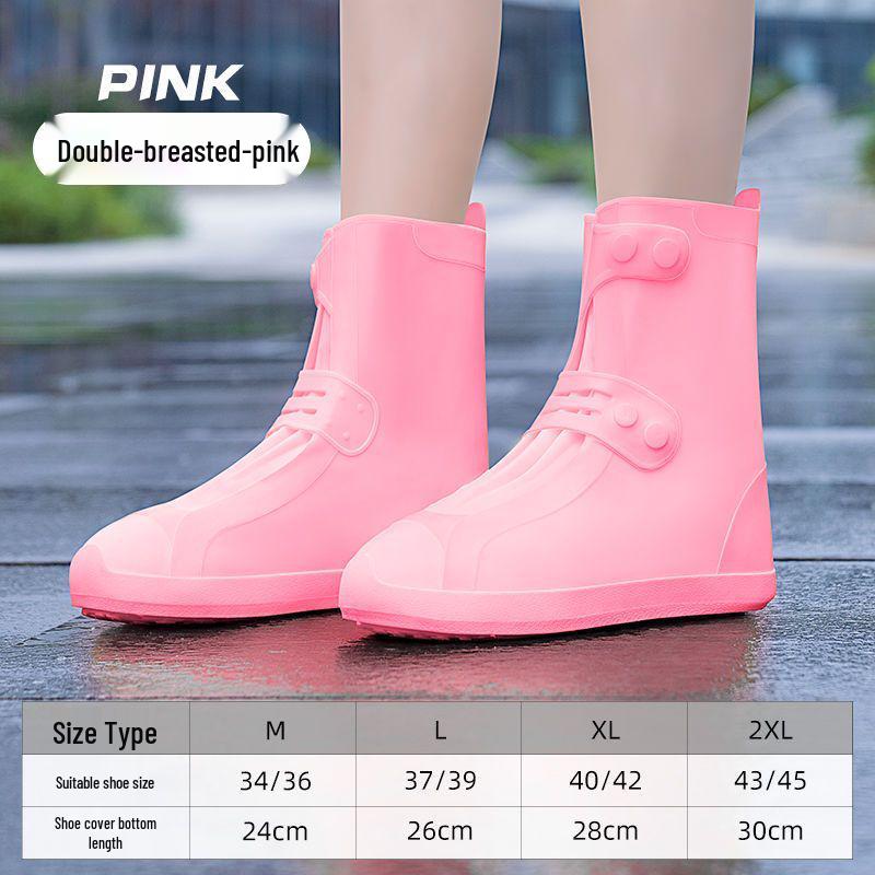 Thickened Waterproof and Non-Slip Shoe Covers for Men and Women - Durable, Washable, and Ideal for Rainy Days.