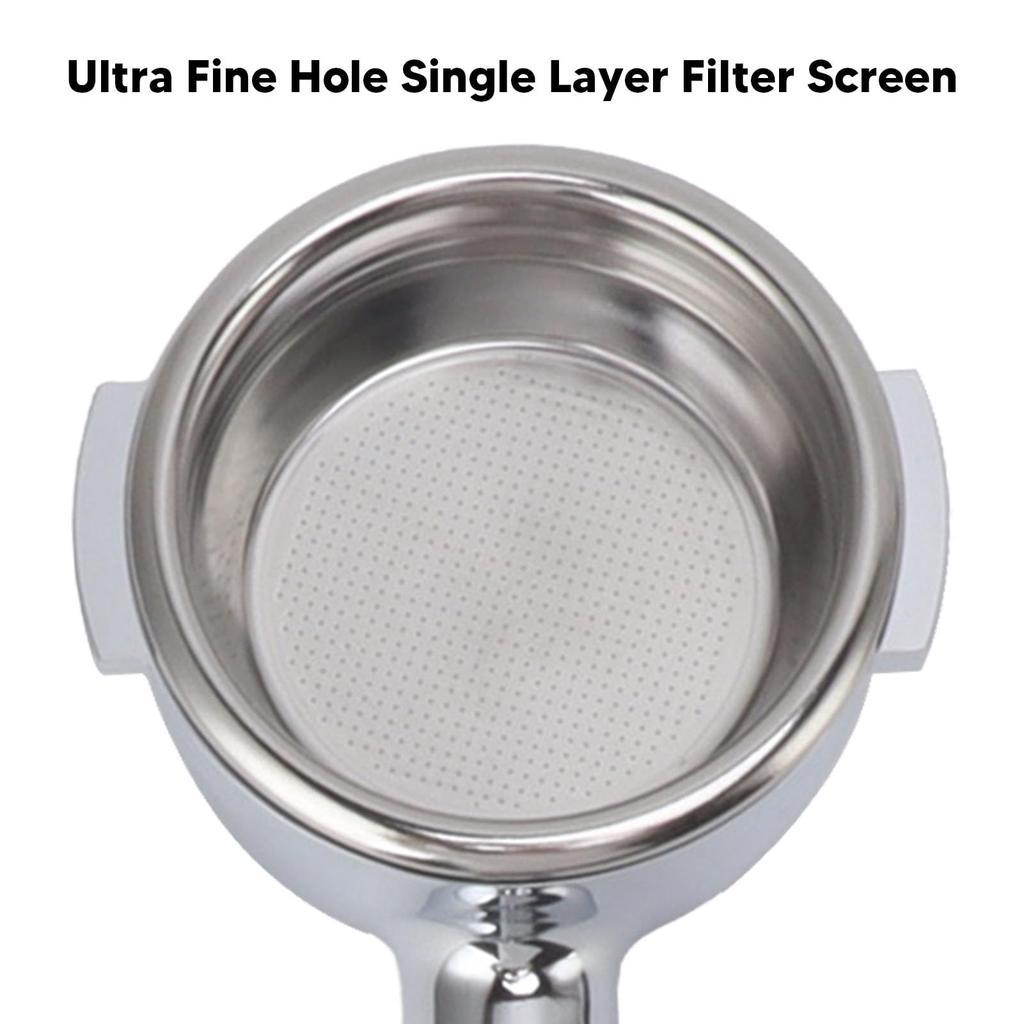 58mm Bottomless Portafilter, 2-Lug Wooden Handle Bare Portafilter for Expobar, Rocket, Faema, Rancilio, EM19M2, CRM3605, and CASADIO, Includes Filter