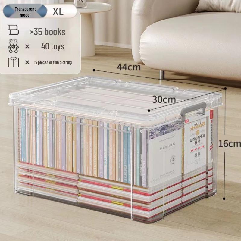 Transparent Large Capacity Storage Box for Clothes, Toys, Snacks