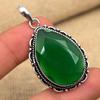 Grüner Onyx Edelstein 925 Sterling Silber Schmuck Handgefertigter Anhänger Für Thanksgiving