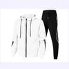 2023 Men's and Women's Hooded Fitness Sportswear Set - Casual Autumn Running Gear