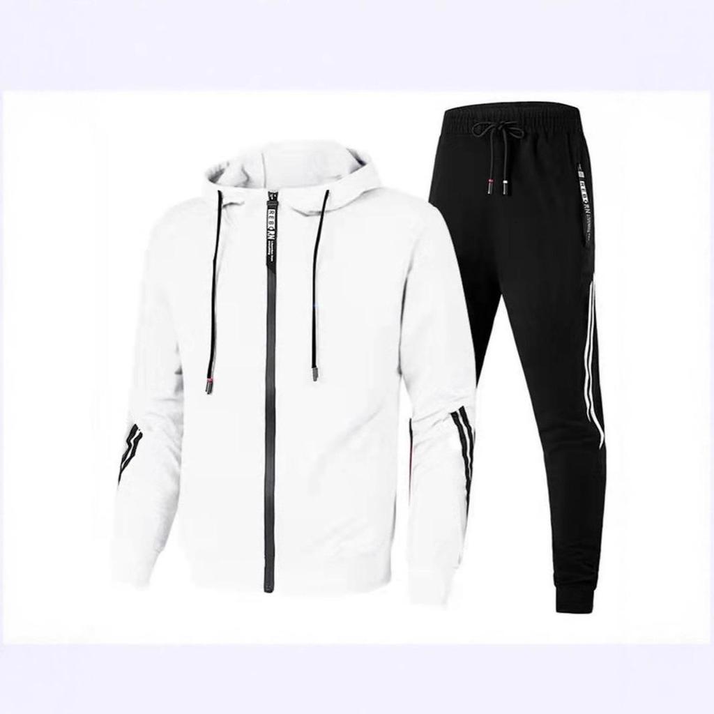2023 Men's and Women's Hooded Fitness Sportswear Set - Casual Autumn Running Gear