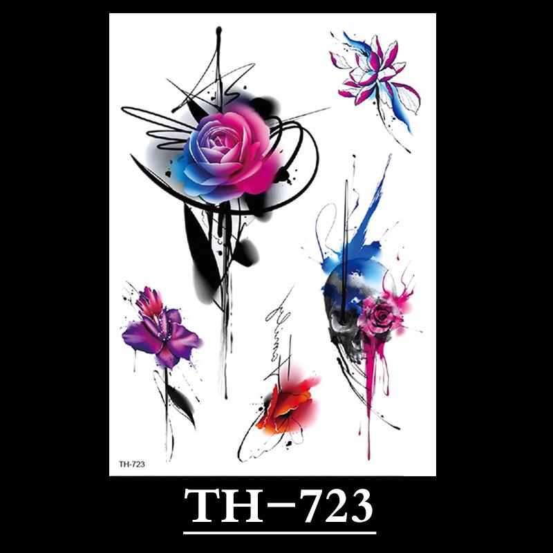 Flower Tattoo Sticker, Small Flower Tattoo Sticker, Tattoo Sticker Waterproof And Sweat-Proof Tattoo