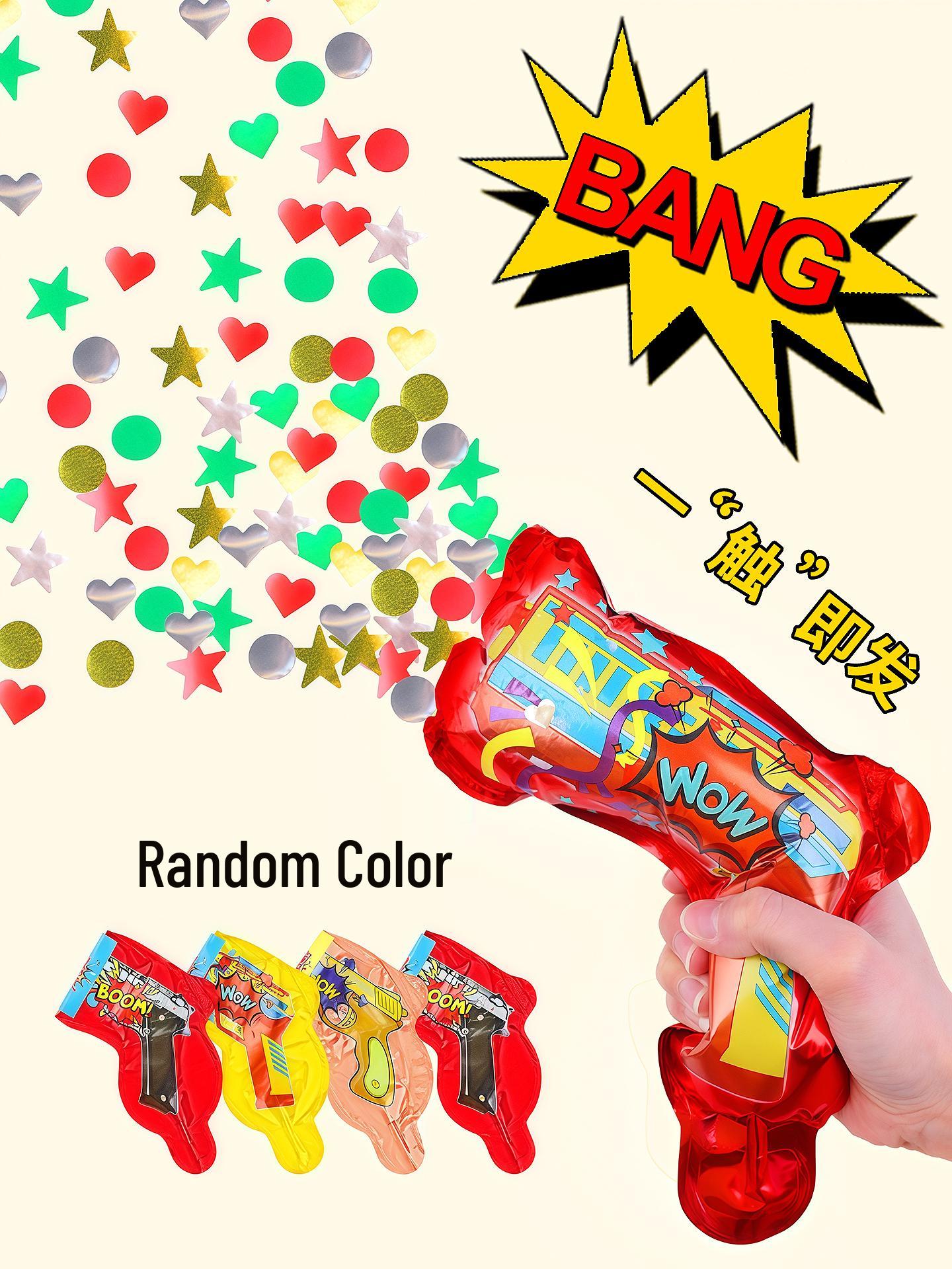 Hand-thrown Ribbon Pull Confetti Cannon for Weddings and Birthdays