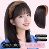 Korean Style Synthetic Headband Wigs Clip In Women Hair Hoop Half Headband Wig