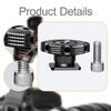 Camera Shoe Mount Adapter Photography Video Accessory with Double 1/4" Screw Holes